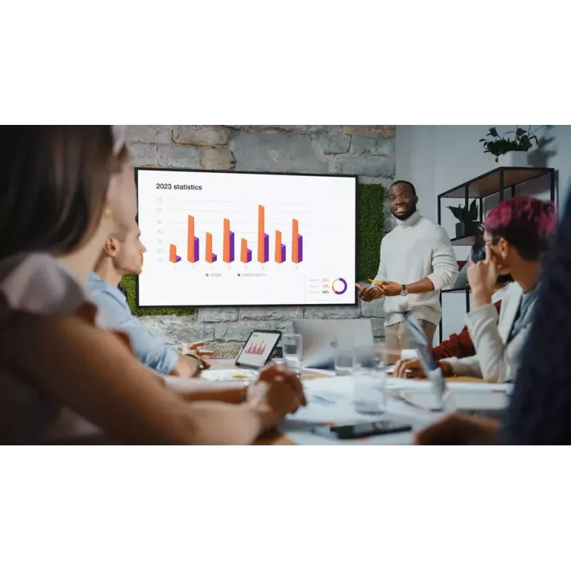 Skaitmeninės reklamos plokščiasis ekranas Optoma N3551K 55 colių LED 4K Ultra HD