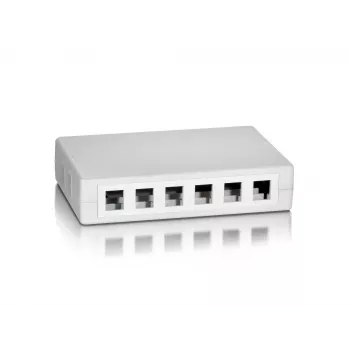 12 prievadų Keystone lizdo paviršinio montavimo dėžutė Equip 125460