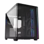 FSP M580-BP Plus korpusas Midi Tower mITX, mATX juodas ARGB, Midi Tower, PC, Juoda, ATX, micro ATX, Mini-ITX, Stiklas, SPCC, 16 cm