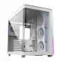 FSP M580-WP Plus korpusas Midi Tower mITX, mATX baltas ARGB, Midi Tower, PC, balta, ATX, micro ATX, Mini-ITX, stiklas, SPCC, 16 cm