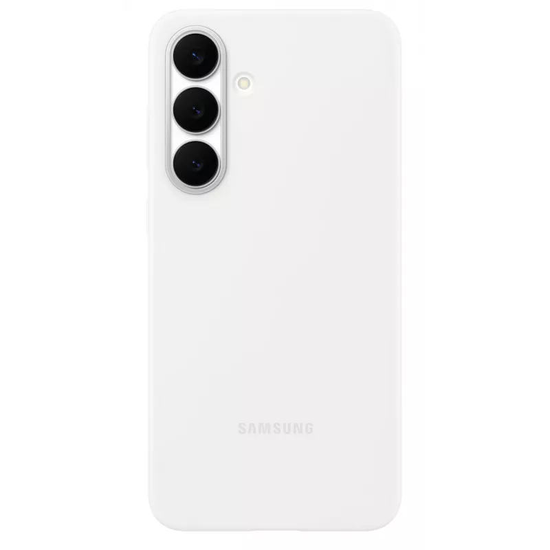 Samsung Silicone dėklas skirtas Galaxy S25 FE, Dėklas, Samsung, Galaxy S25 FE, 17 cm (6,7 colio), Balta