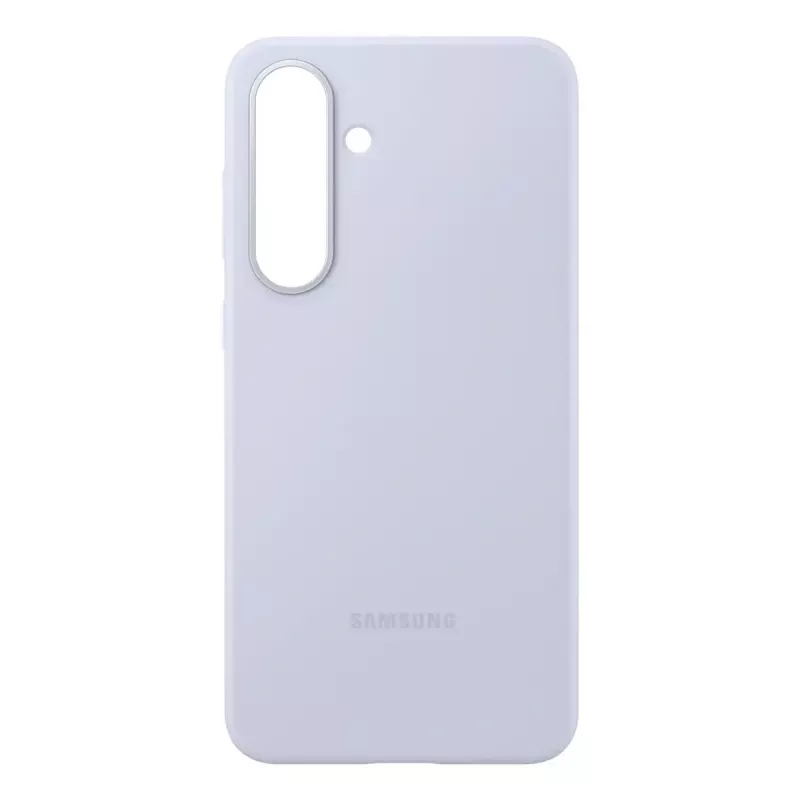 Silikoninis dėklas Samsung Galaxy S25 FE – Šviesiai mėlynas, 6,7 colio ekranui, vidinė mikropluošto pamušalas