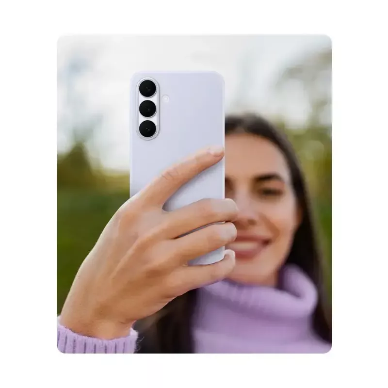 Silikoninis dėklas Samsung Galaxy S25 FE – Šviesiai mėlynas, 6,7 colio ekranui, vidinė mikropluošto pamušalas
