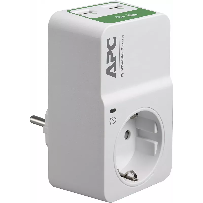 APC PM1WU2-GR apsauga nuo viršįtampių Balta 1 AC lizdas(ai) 230 V