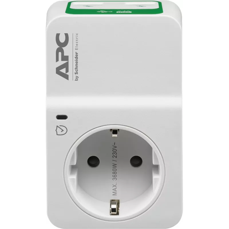 APC PM1WU2-GR apsauga nuo viršįtampių Balta 1 AC lizdas(ai) 230 V