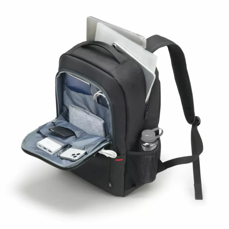 DICOTA Eco Backpack Plus Base - 13-15.6in Nešiojamojo kompiuterio dėklas - Juoda / 300d Rpet Poliesteris