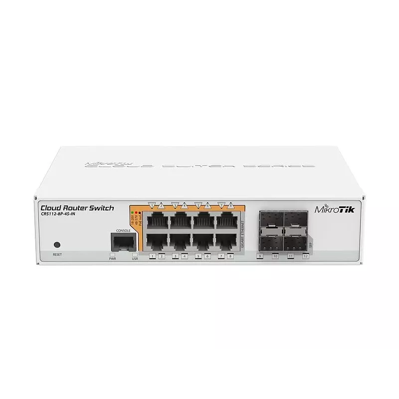 MIKROTIK Cloud Router Switch 112-8p-4s-in su Qca8511