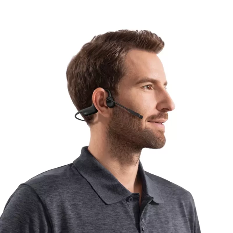 SHOKZ C110-AI-BK-EN ausinės / laisvų rankų įranga Belaidis Ausų kabliukas Biuro / skambučių centro Bluetooth Juoda