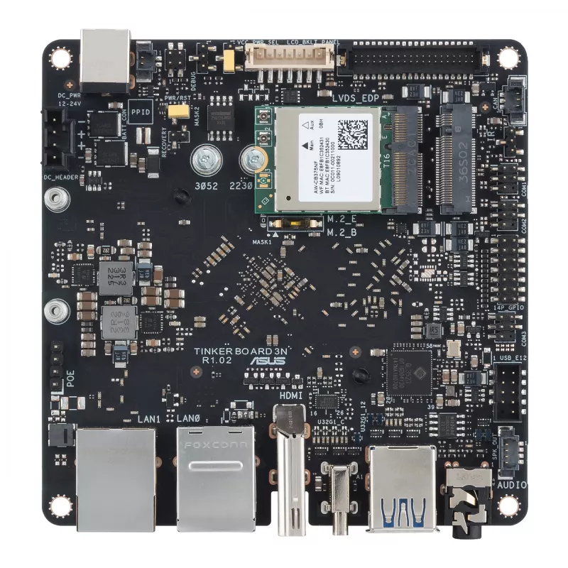 ASUS Tinker Board 3N plėtotės plokštė Rockchip RK3568