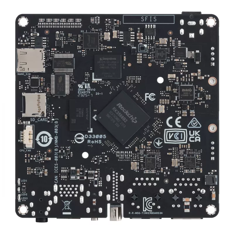 ASUS Tinker Board 3N plėtotės plokštė Rockchip RK3568