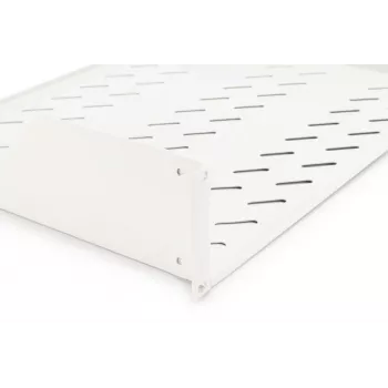 DIGITUS 2U stovo tvirtinimo fiksuota ventiliuojama lentyna, spalva pilka (RAL 7035), iki 25 kg, 85x483x350 mm