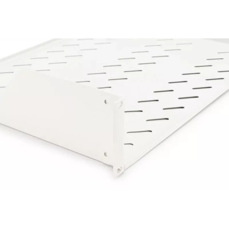 DIGITUS 2U stovo tvirtinimo fiksuota ventiliuojama lentyna, spalva pilka (RAL 7035), iki 25 kg, 85x483x350 mm