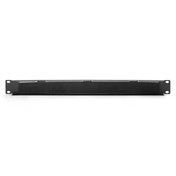 DIGITUS 1U kabelių šepečio valdymo skydelis 44x483x11 mm, šepečio dydis 27x423 mm, spalva juoda (RAL 9005)