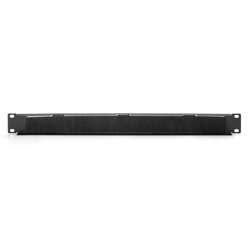 DIGITUS 1U kabelių šepečio valdymo skydelis 44x483x11 mm, šepečio dydis 27x423 mm, spalva juoda (RAL 9005)