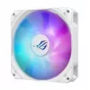 Skysčio aušinimo rinkinys ASUS ROG Strix LC III 360 ARGB White Edition — 360 mm radiatorius, 3x 120 mm ARGB ventiliatoriai, LCD ekranas, varinis pagrindas