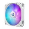 Skysčio aušinimo rinkinys ASUS ROG Strix LC III 360 ARGB White Edition — 360 mm radiatorius, 3x 120 mm ARGB ventiliatoriai, LCD ekranas, varinis pagrindas
