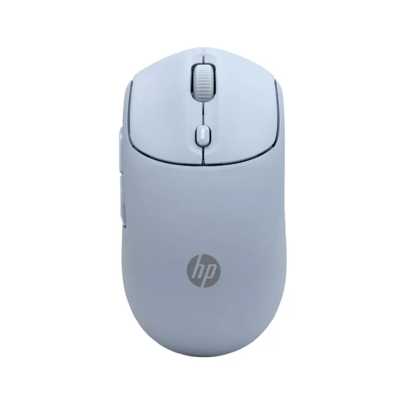 HP 400 Quiet Blue Wireless Mouse, Ambidextrous, RF Wireless + Bluetooth, 6000 DPI, Blue