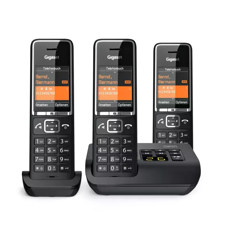 Analoginis telefonas Gigaset COMFORT 550A belaidis ragelis, skambintojo ID