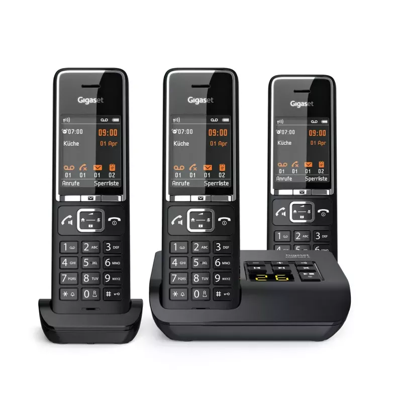 Analoginis telefonas Gigaset COMFORT 550A belaidis ragelis, skambintojo ID