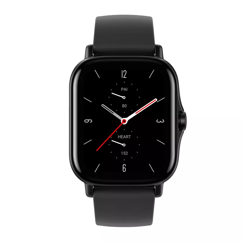 Amazfit GTS 2 4.19 cm (1.65 colio) AMOLED 43 mm Skaitmeninis 348 x 442 pikselių Liečiamas ekranas Juoda Wi-Fi GPS (palydovas)