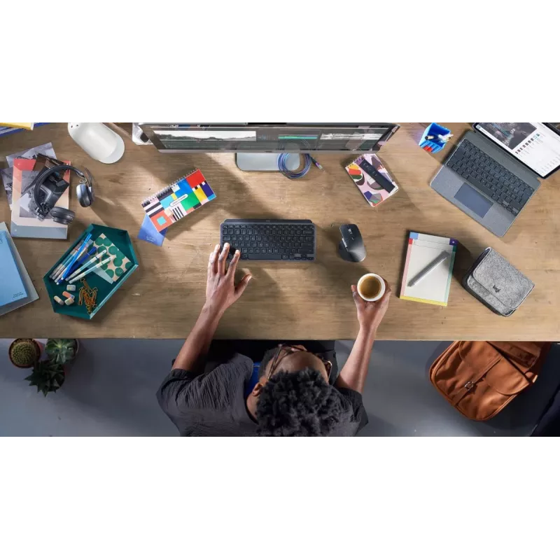 LOGITECH Mx Keys Mini Minimalistinė belaidė apšviesta klaviatūra - grafitas - Qwerty US/INT