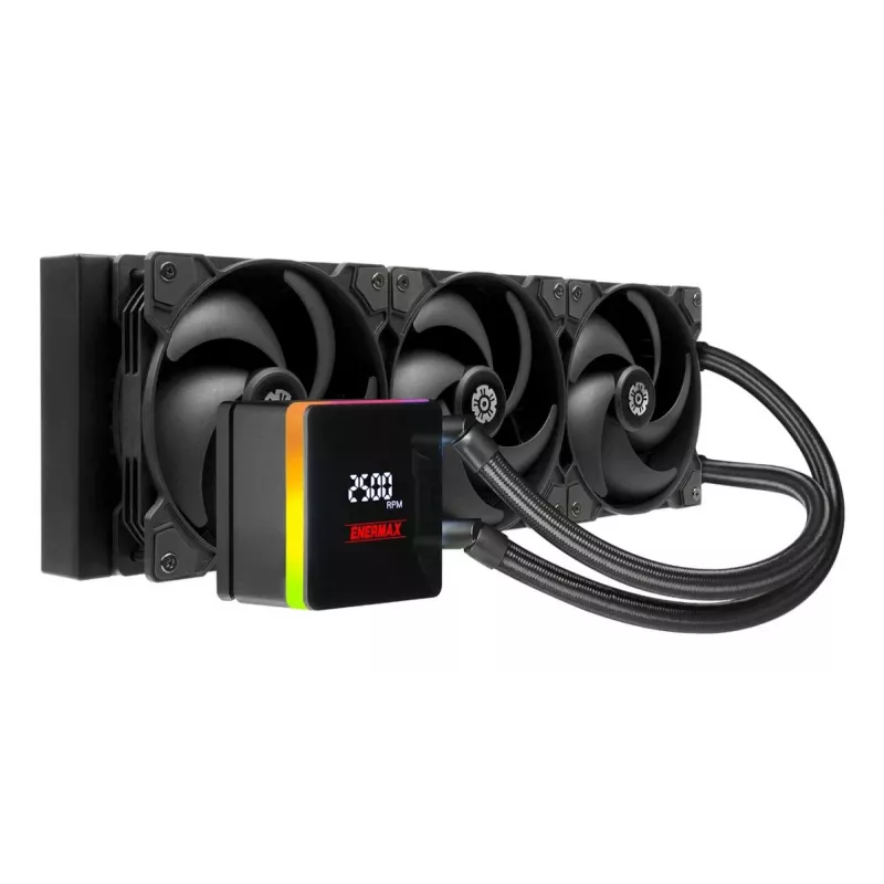 Skysčio aušinimo rinkinys ENERMAX ELC-LTXTR360 su 120 mm ventiliatoriais, 360 mm radiatoriumi