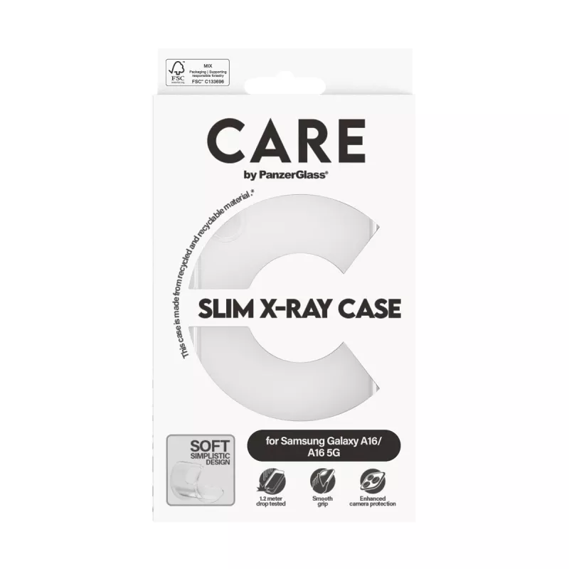 Cover PanzerGlass CARE by madingas dėklas Transparent X-Ray Soft Basic Samsung A15 A15 5G