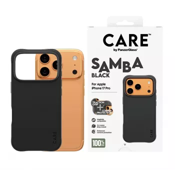 Dėklas PanzerGlass CARE by Fashionable Case Samba Black su MagSafe, skirtas iPhone 17 Pro
