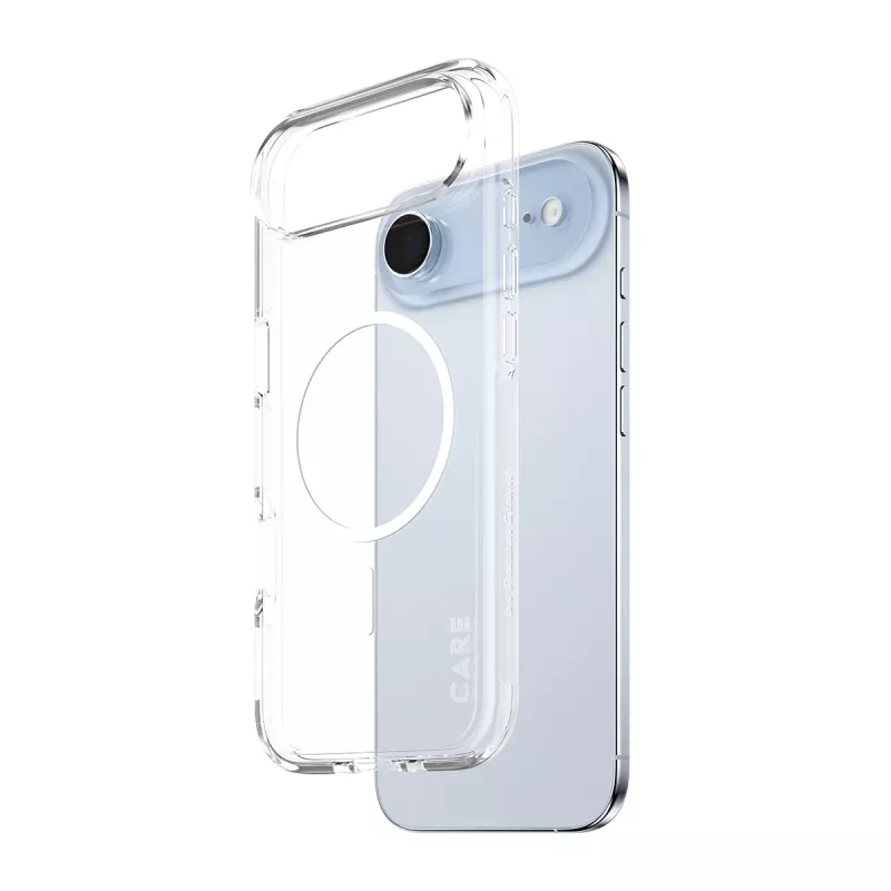 PanzerGlass CARE by Flagship Case Urban Explorer skaidrus Baltas MagSafe iPhone 17 Air dėklas
