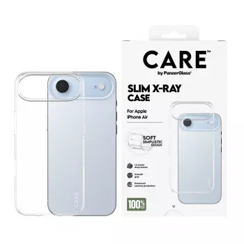 PanzerGlass CARE™ by ® X-Ray dėklas iPhone Air, Dangtelis, Apple, Apple - iPhone Air, Skaidrus