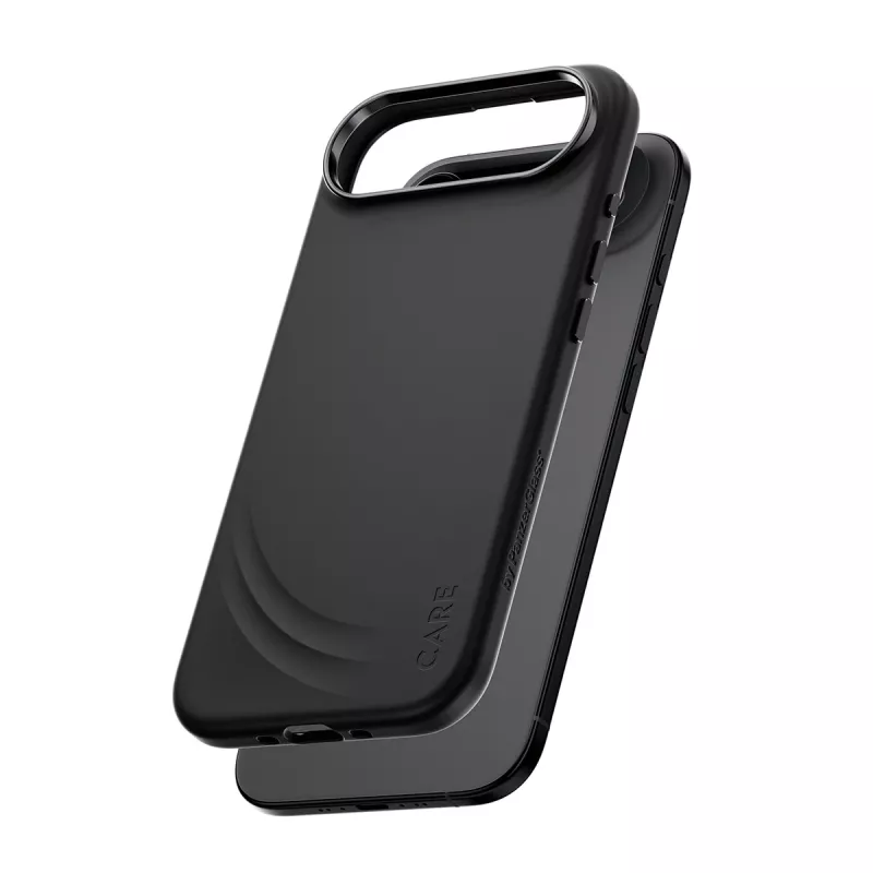 Apsauginis dėklas PanzerGlass CARE™ Flow Case Juoda su MagSafe, skirtas iPhone Air