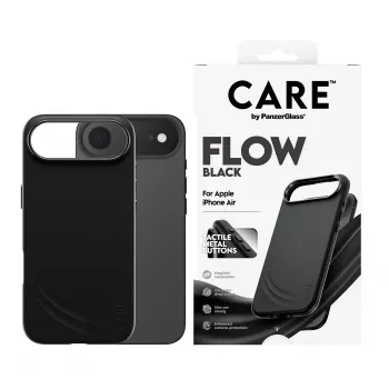 Apsauginis dėklas PanzerGlass CARE™ Flow Case Juoda su MagSafe, skirtas iPhone Air