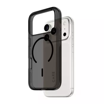 Apsauginis dėklas PanzerGlass CARE™ Urban Explorer Smokey su juodu MagSafe, skirtas iPhone 17 Pro (TPU, juoda)