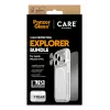 Ekrano apsaugos rinkinys PanzerGlass CARE 3-in-1 Flagship Explorer, skirtas iPhone 17 Pro — grūdintas stiklas, PET, silikonas, skaidrus