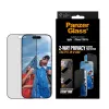 Privatumo ekrano apsauga PanzerGlass, skirta iPhone 17 / iPhone 16 Pro — itin platus pritaikymas, grūdintas stiklas + PET, FASTFIT
