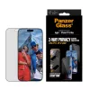 Stiklo apsauga PanzerGlass 2-Way Privacy skirtas iPhone 17 Pro Max — Grūdintas stiklas, itin platus pritaikymas, FASTFIT