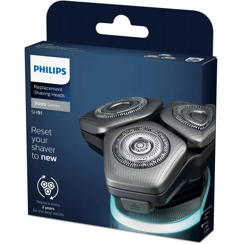 Philips SHAVER Series 9000 SH91 SH91/50 pakaitinės elektrinės skustuvo galvutės