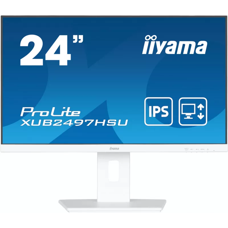 iiyama ProLite XUB2497HSU-W2 kompiuterio monitorius 60,5 cm (23,8 colio) 1920 x 1080 pikselių Full HD LED Baltas