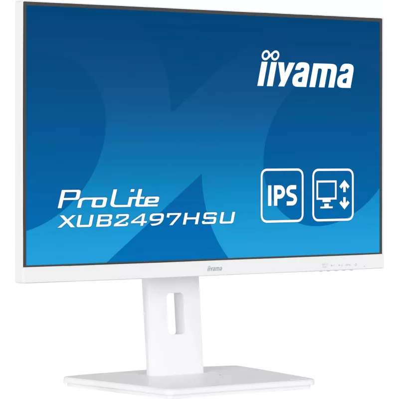 iiyama ProLite XUB2497HSU-W2 kompiuterio monitorius 60,5 cm (23,8 colio) 1920 x 1080 pikselių Full HD LED Baltas