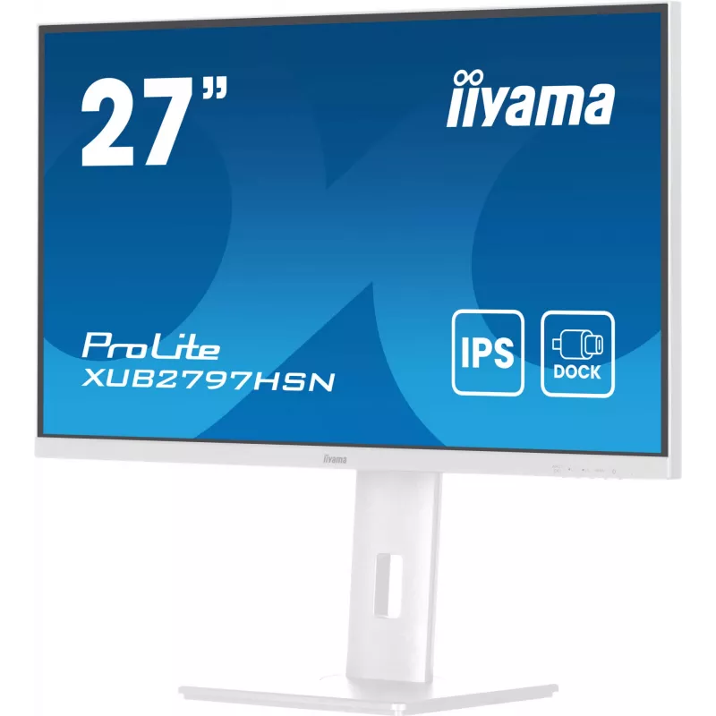 iiyama ProLite XUB2797HSN-W2 kompiuterio monitorius 68,6 cm (27 colių) 1920 x 1080 pikselių Full HD LED Baltas