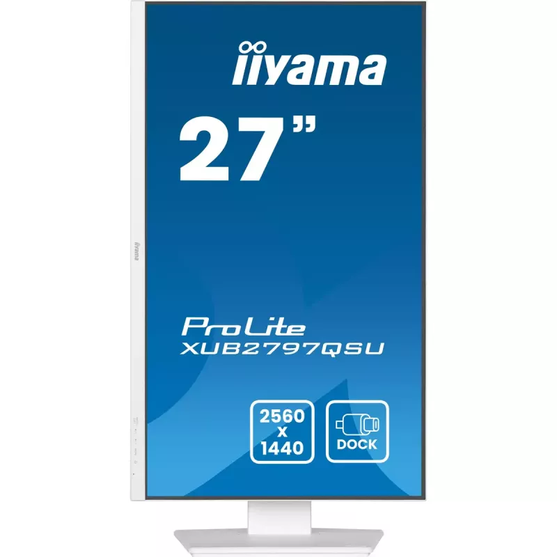 iiyama ProLite XUB2797QSU-W2 kompiuterio monitorius 68,6 cm (27 colių) 2560 x 1440 pikselių Quad HD LED Baltas