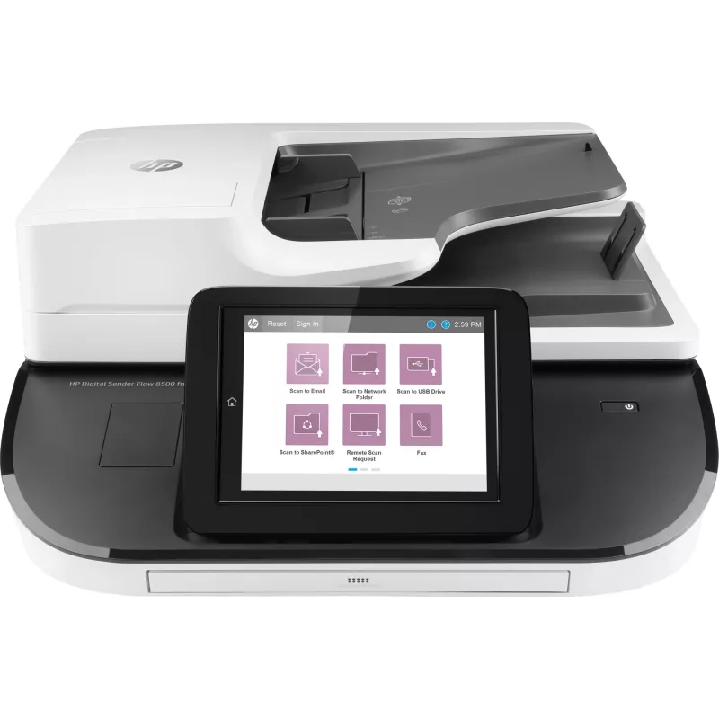 HP Flow 8500 fn2 plokščiasis ir automatinis dokumentų tiektuvas skaitytuvas 600 x 600 DPI