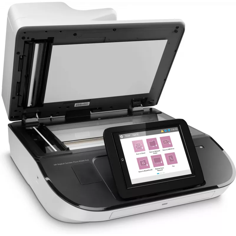 HP Flow 8500 fn2 plokščiasis ir automatinis dokumentų tiektuvas skaitytuvas 600 x 600 DPI
