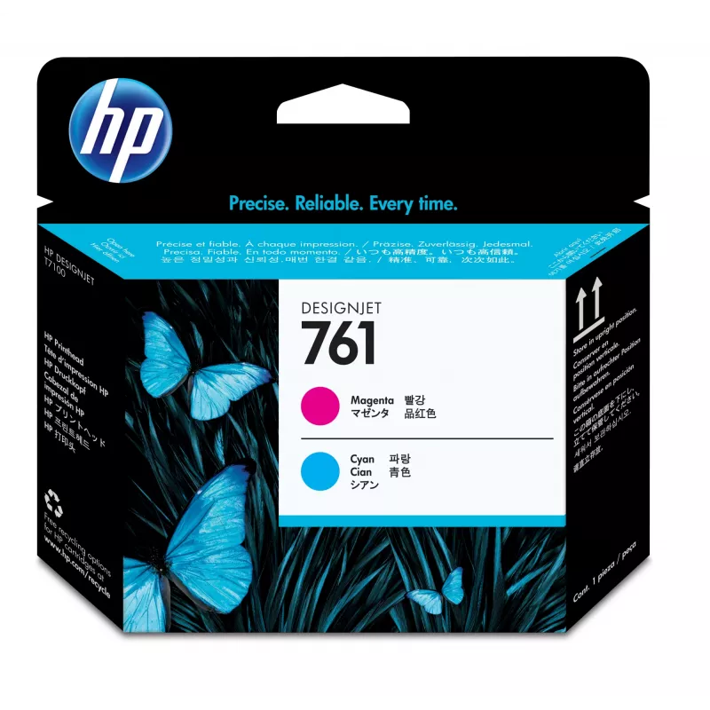 HP 761 spausdinimo galvutė (rausvai raudona/žydra) Designjet