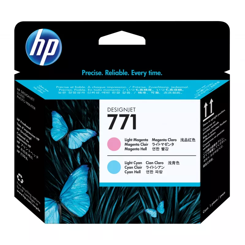 HP 771 šviesiai purpurinis / šviesiai žydras DesignJet spausdinimo galvutė