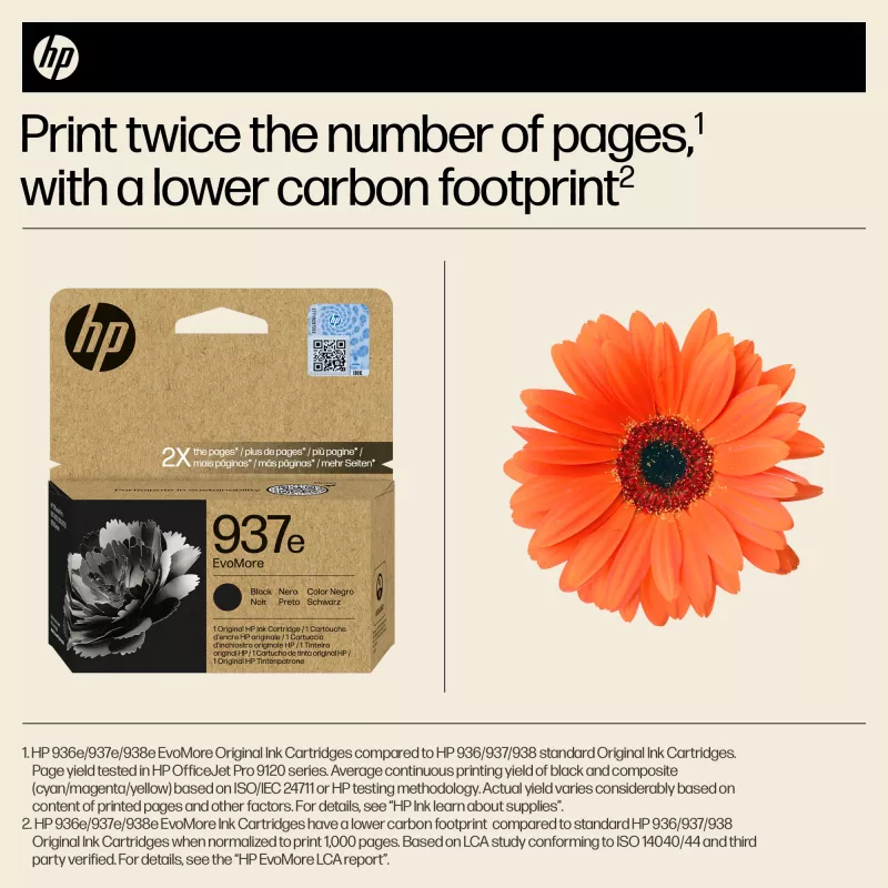HP 937e EvoMore Juoda Originali rašalo kasetė