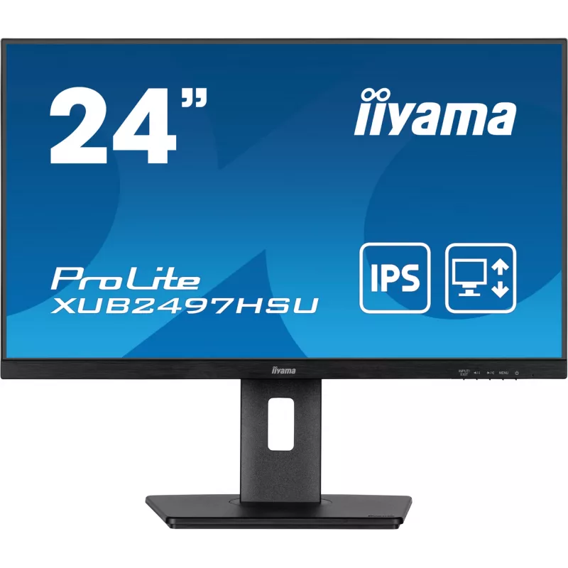 iiyama XUB2497HSU-B2 kompiuterio monitorius 60,5 cm (23,8 col.) 1920 x 1080 pikselių Full HD LED juodas