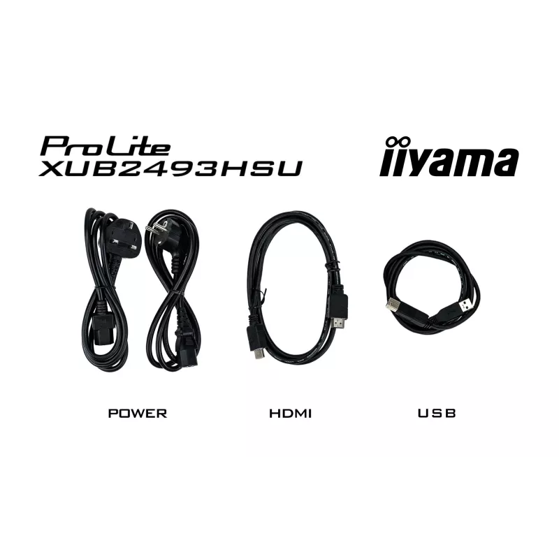 iiyama XUB2493HSU-B7 kompiuterio monitorius 60,5 cm (23,8 colio) 1920 x 1080 pikselių Full HD LED juodas