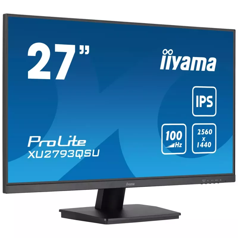 IIYAMA ProLite XU2793QSU-B7 kompiuterio monitorius 68,6 cm (27 colių) 2560 x 1440 pikselių Quad HD LED juodas