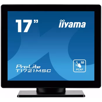 iiyama ProLite T1721MSC-B2 kompiuterio monitorius 43,2 cm (17 colių) 1280 x 1024 pikselių SXGA LED jutiklinis ekranas stalviršinis juodas